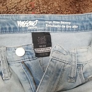 High rise skinny jeans